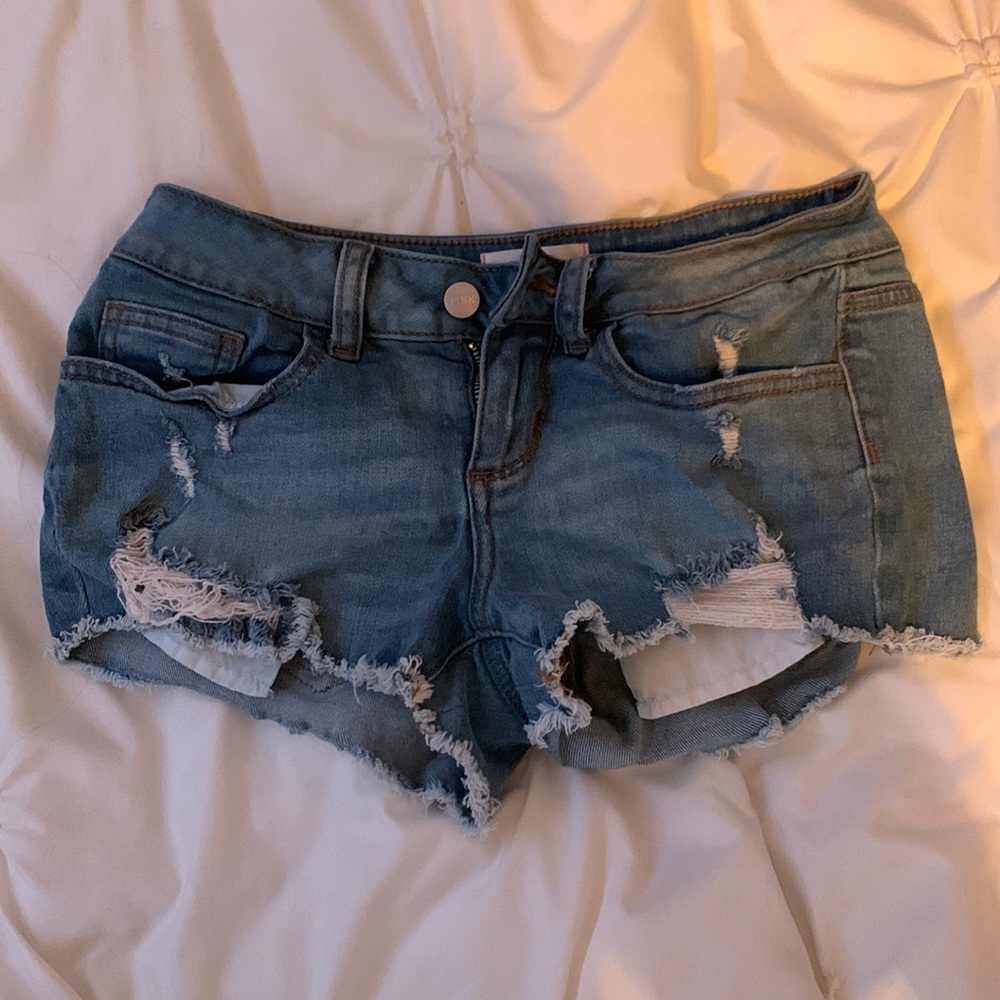 jean shorts size 0 from pink